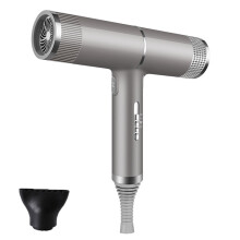 (Grey with 1 hair tool) Professional Hair Dryer Fast Dry Negative Ionic Hair Blower Diffuser