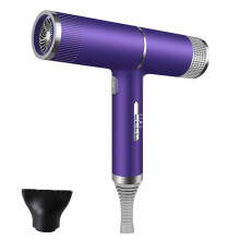(Purple with 1 hair tool) Professional Hair Dryer Fast Dry Negative Ionic Hair Blower Diffuser