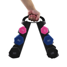 1/2/3 KG Fitness Dumbbells Home Hand Weights Set with Storage Stand