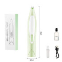 (Green)Hundepflege Elektrischer Trimmer mit LED-Licht für Pfoten Nagelpflege Pflege Haare