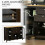 Modern Storage Cabinet, Sideboard with Oak Top 4