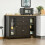 Modern Storage Cabinet, Sideboard with Oak Top 3