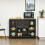 Modern Storage Cabinet, Sideboard with Oak Top 8