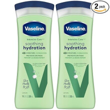 Vaseline Soothing Hydration 2-Pack - Intensive Care Moisturizing Hand and Body Lotion with Aloe,Ultra-Hydrating Lipids, 48 Hours of Moisture, 10 Oz Ea