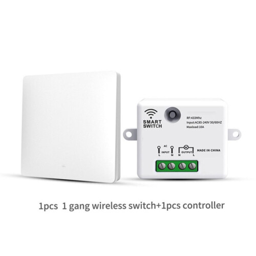 RF 433Mhz  Wireless Self-Powered  Remote Control Waterproof/No Wiring Installation  Remote Control Home 1