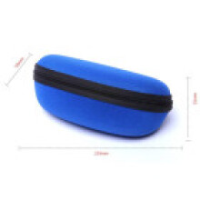 (DarkBlue)Étui à lunettes Eva Zipper organisateur de voyage avec crochet pour loisirs et usage extérieur