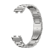 Metalliranneke Kompatibel med Huawei Band 10 - Tyylikäs ja Kestävä Silver