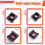 C Mount Lens Holder IR Cut Filter for IMX585 IRC Dual Filter Day Night  IP HD Security Camera IRCUT-C-1" 7