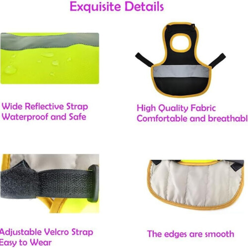 Colete Refletor para Galinhas, Patos e Gansos - Proteção e Visibilidade Yellow 1