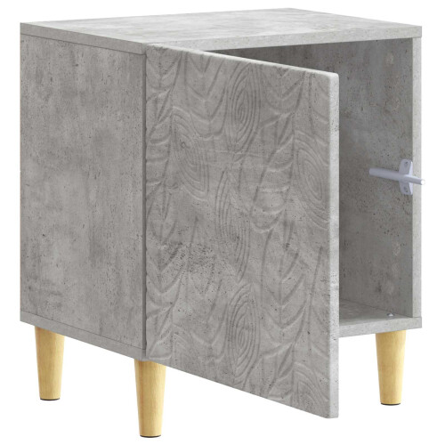 VidaXL vidaXL Bedside Table Concrete Grey 43 x 34.5 x 50 cm Engineered Wood 1