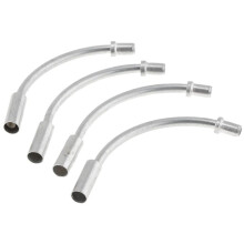 50 Pieces Bike Folding Cycling V Brake Noodle Linear Pull Brake Cable Guide Hose 90 Degree Bicycle Brake Parts