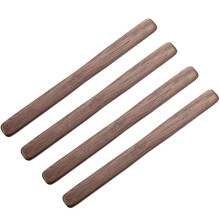 4Pc Black Walnut Wood Coffee Stirrers 6in Reusable Wooden Drink Stir Sticks for Coffee,Tea,Milk,Chocolate & Jam Spreader