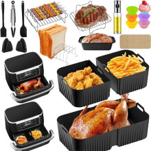 Zubehör für Foodi Flexdrawer 10,4 L Heißluftfritteuse AF500EU AF500EUCP, Silikonform für Heißluftfritteuse