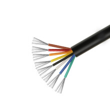 Schwarzes UL2464 20AWG 8-adriges Multi-Core-Kabel - 1 Meter für elektronische Geräte