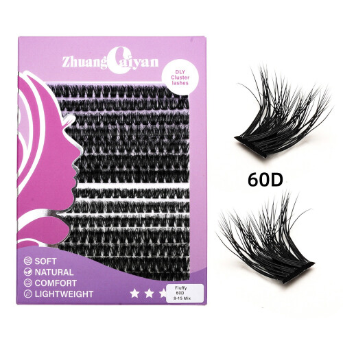 DIY Cílios Postiços 60D Fluffy D Curl - Extensão Natural
