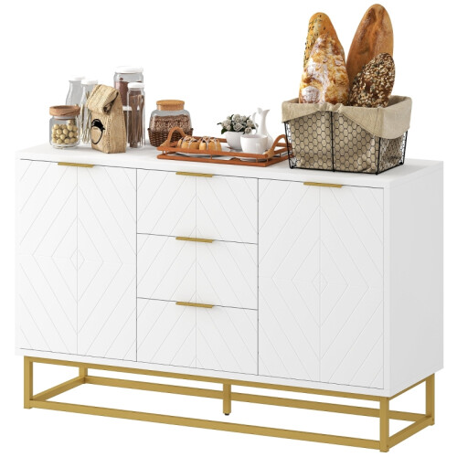 Sideboard with 3 Drawers and Adjustable Shelves 2