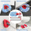 Spin Mop Handle Mop Heads and Base Replacement Sets Compatible with  EasyWring Rinseclean 2 Tank SystemReusable 6