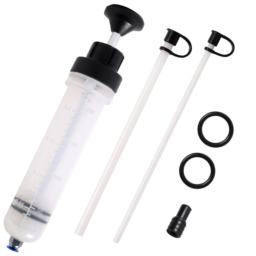 Lemoto 200Cc Oil Fluid Extractor Oil Suction Syringe, Automobile Fuel Oil, Brake Fluid, Coolant, Oil Extractor, Transfer Hand Pump 9339036225448