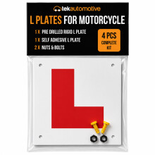 Tek Automotive Motorcycle L Plate Kit – 4 Pcs Motorbike L Plates Set