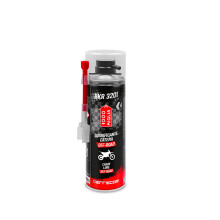 ERRECOM BKR 3201 Off-Road Motorcycle Chain Lubricant, Water and Mud Resistant, Precise Spray with No Drips, Includes Huggie System with 90 Connector