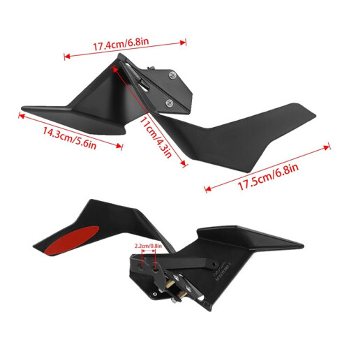 Front Spoiler Motorcycle Aerodynamic Winglet for  1390 SUPER  R EVO 2024 2025 2