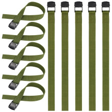 Hejo 10PCS Short Ratchet Straps, Green Ratchet Tie Down Straps with Cam Buckle, Heavy Duty Tensioning Belts Adjustable Lashing Straps for Motorcycles