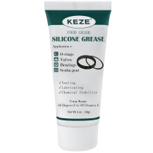 KEZE Waterproof Food Grade Silicone Lubricant Plumbers Grease for Valve Sealant Faucet O Rings 28g Each, 1-Pack