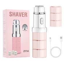 Gesichtshaarentferner für Frauen, Elektrischer, schmerzfreier Haarrasierer, USB-aufladbares Lippenstift-Design