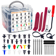 YaoFaFa 925PCS Bumper Retainer Clips Car Plastic Rivets Fasteners Push Retainer Kit 26 Types Auto Push Pin Rivets Set- Door Trim Panel Fender Clips