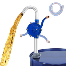 OMT Rotary Drum Pump, Manual Fuel Transfer For 15L-210L 55 Gal Barrels