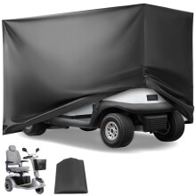 QWORK Mobility Scooter Cover, 140 x 66 x 91 cm 210D Oxford Waterproof Wheelchair Protect Cover