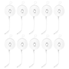 10pcs Retractable Plant Yoyo with Stopper Hydroponics Grow Support Hanger Hydroponic for Home Garden Plants Grow