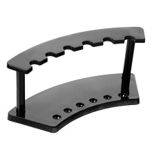 Vertical 6-Slot Pen Holder, Transparent Plastic Display Stand, Pencil Holder, Eyebrow Pencil Holder, Makeup Brush Holder