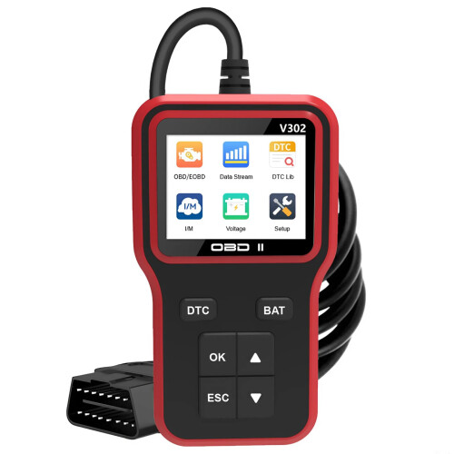 OBD2 Scanner Diagnostic Tool by MMOBIEL - Check Engine Car Code Reader with Reset, I/M Readiness, Freeze Frame, Mode 8 - Car OBDII/EOBD Diagnostic Sca
