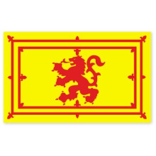 Eurostick Scotland Stickers, Car Decal, Large Lion Rampant Rectangle