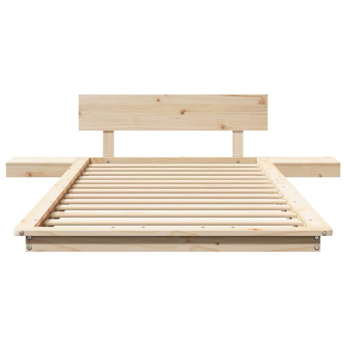 VidaXL vidaXL Bed Frame Brown 100 x 200 cm Wood 2