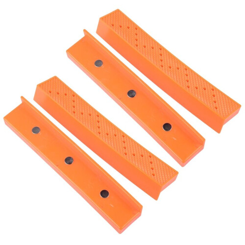 2 Pares de Mandíbulas Magnéticas de 6 Polegadas com Almofadas de Nylon para Marcenaria e Fabricação de Joias 1