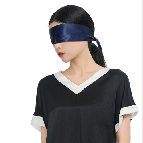 Écharpe fine élégante 100 % soie - Accessoire polyvalent Blue 2