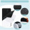 Self Adhesive Hook and Loop Tape - 50 Pairs, Strong Sticky Backing White 5