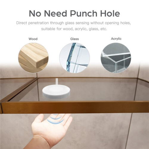 Touch Sensor LED Light  Dimmer 12V-24V Penetrable Wood Panel/Mirror 20mm,Hand Scan Induction   B 1