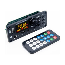 40Wx2 5.0 MP3/USB/TF/ Decoder Board 12V 6.35mm Mic USB TF FM Car Audio Music Player Speaker