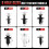 105pcs Car Body Trim Clips 6 Sizes 2