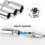 4 Pcs 3/8'' Spark Plug Wrench Set, 16/18/21 mm Spark Plug Removal Tool 3