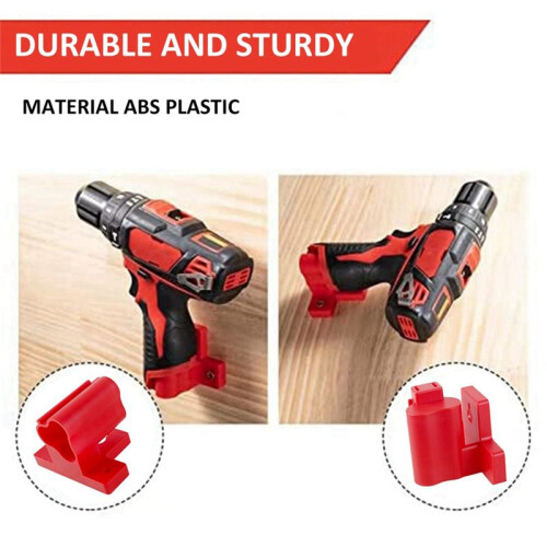 4 Pc Tools Power Battery Mounts Storage for  M12 12V Holder Drill Tools Holder Wall Mount Storage Bracket Base 2