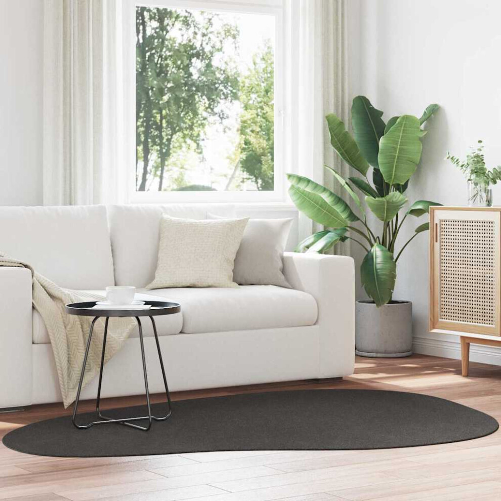 Vidaxl Area Rugs Huarte Anthracite 140 X 200 Cm Polyester