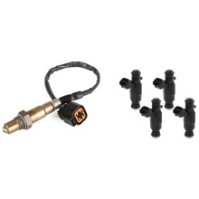 1x Car Oxygen Sensor 39210-22610 for Accent Rio Spectra5 & 4Pcs Fuel Injectors 35310-22600