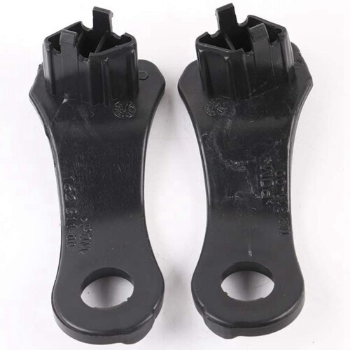 2 Pairs Car Accessories: 1 Pair Front Left Right Bumper Guide Support Bracket & 1 Pair Halogen Headlight Brackets 1