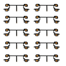 10PCS for Pro Controller Conductive Film Flex Cable for Nitendo NS Pro L ZL R ZR Buttons Conductive Film