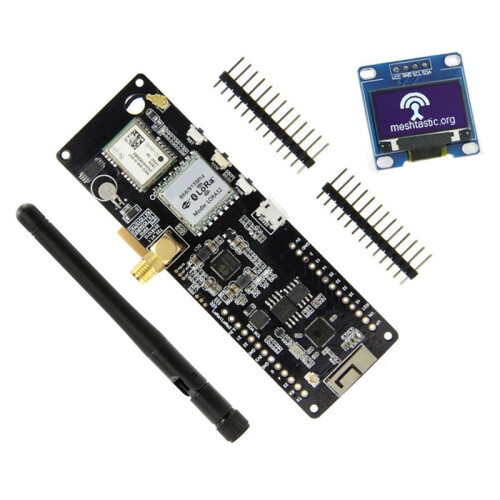 Para TTGO Meshtastic T- V1.2 ESP32 LoRa GPS Development Board com Display OLED 915Mhz para LILYGO
