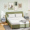 Set of Two Elegant Bedside Tables - Grey/Gold-Tone 4